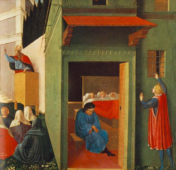 Fra Angelico Giving Dowry to Three Poor Girls